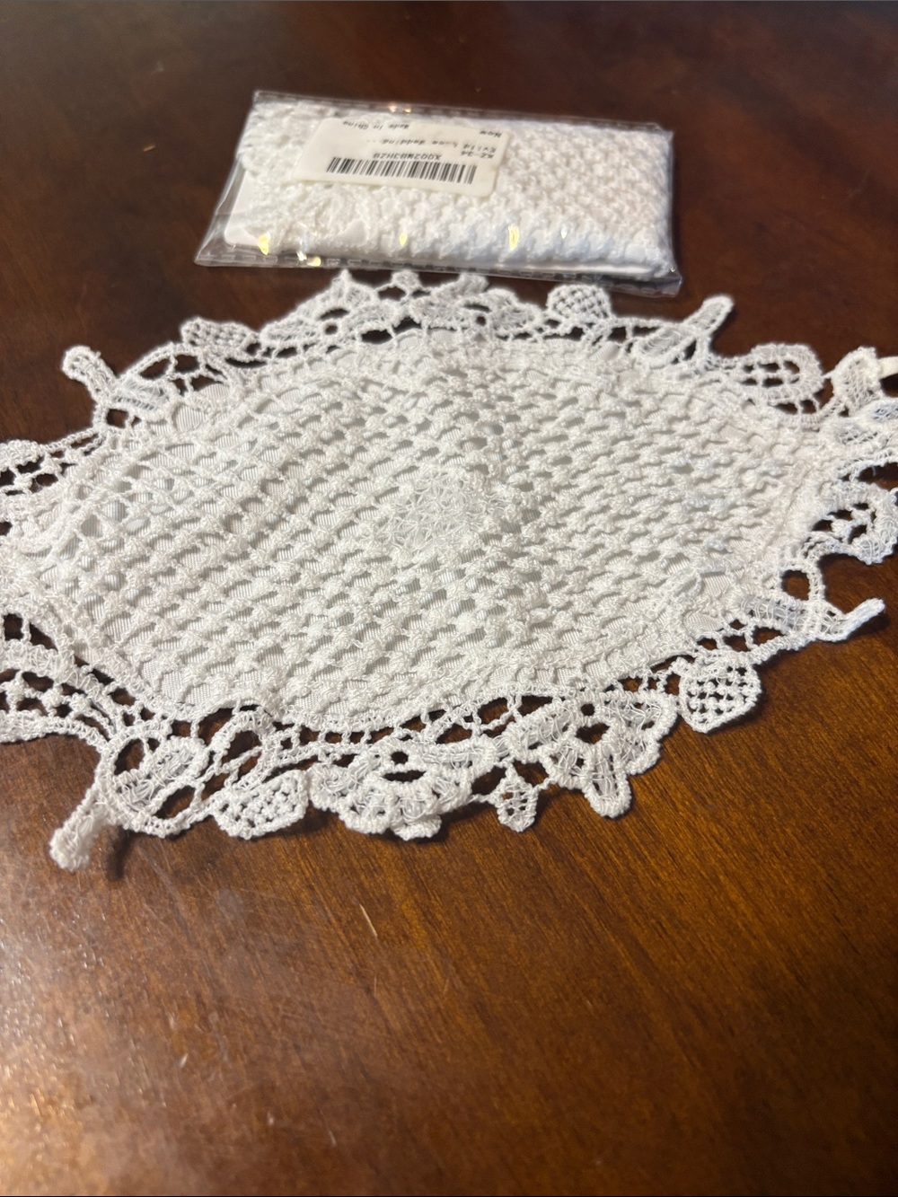 White Crochet face mask - Decorative Home Accent